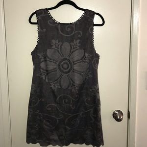 Free People New Romantics Grey Lace Dress Size:12